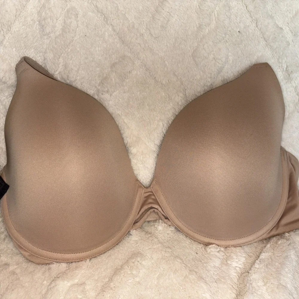Hanes Size large Women's Back Closure Brass (2) Black/Beige - Picture 3 of 10
